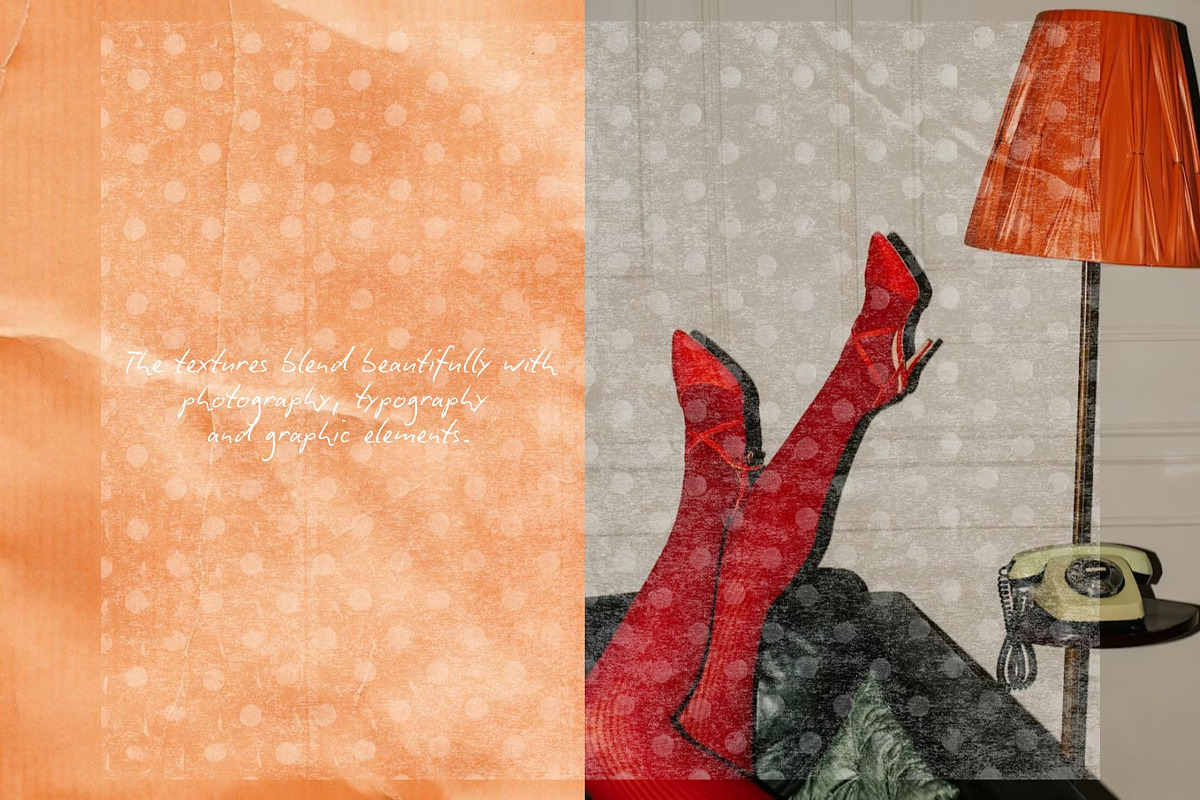Paper Texture & Overlay Collection, a Texture Graphic by Natali Batu (Photo 2 of 10)