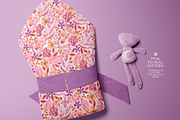 Pink Floral Watercolor Pattern, a Pattern Graphic by Webvilla Studio (Thumbnail 3 of 5)