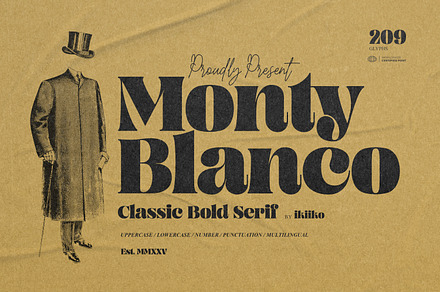 Monty Blanco - Classic Bold Serif