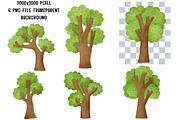 Watercolor Tree Clipart Hand Painted, an Object Illustration by Nattapohncha (Thumbnail 3 of 3)