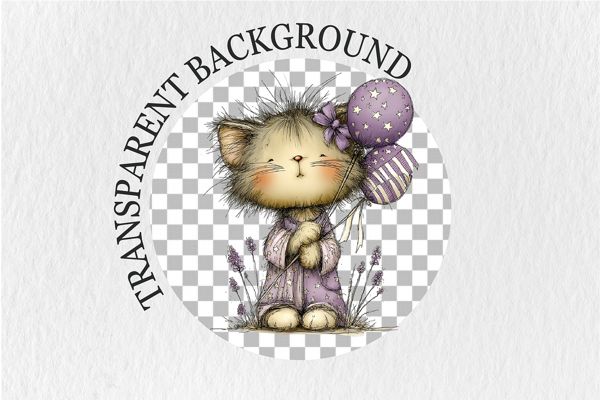 Whimsical 4th of July Cats Clipart, a Seasonal Illustration by Rose Art (Photo 5 of 5)