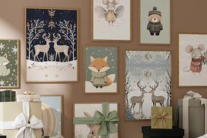 Nursery Scandi Christmas Prints