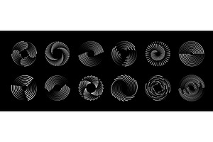 Line round spiral circular shapes, a Decorative Illustration by Buch&Bee