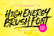 Beast Mode SVG Brush Font, a Handwritten Font by Sam Parrett (Thumbnail 2 of 9)
