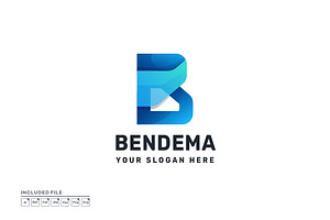Letter B Gradient Colorful Logo, a Branding & Logo Template by yuanesei