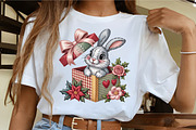 Faux Embroidery Bunny in a Gift Box, an Illustration by CrexoraLab (Thumbnail 3 of 6)