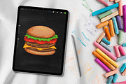 Procreate Chalk Sketch Brushes, a Brush Add-On by Nurmiftah (Thumbnail 2 of 9)