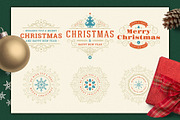 Christmas Retro Design Bundle, a Decorative Illustration by Vasya Kobelev (Thumbnail 3 of 11)