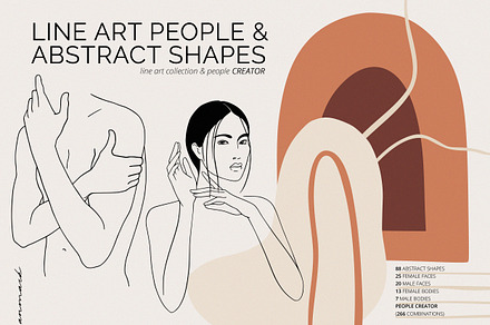 Line Art People. Abstract Creator, a Person Illustration by AnMark