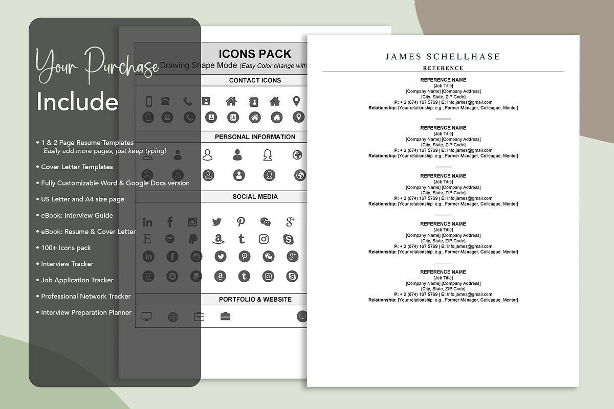 Modern ATS Resume Template in word, a Resume Template by Design_Xlab (Photo 6 of 10)