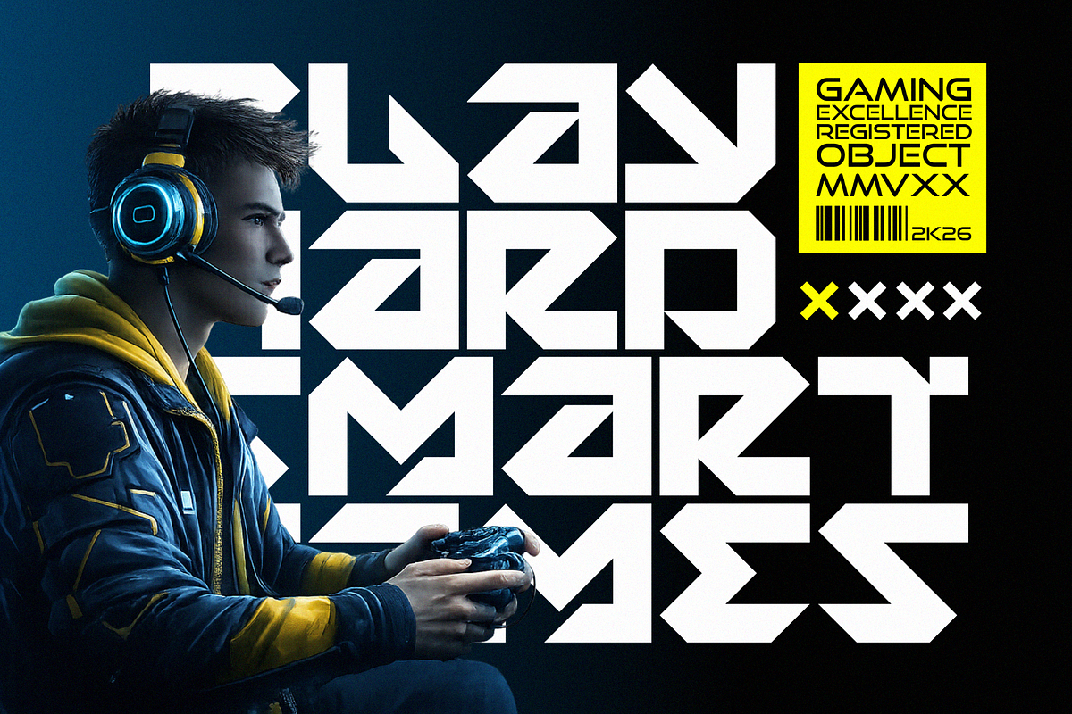 Martin Gaming - Futuristic Font, a Font by figuree studio (Photo 5 of 10)