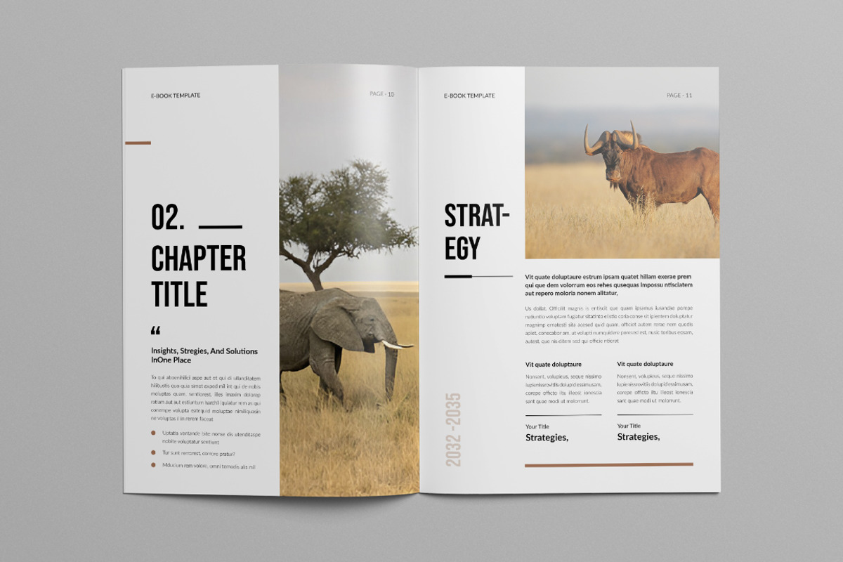 Minimal Ebook Canva Template, a Brochure Template by Pixelpick (Photo 6 of 9)