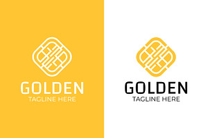 Golden Contact Electronic Chip Logo, a Branding & Logo Template by Signatoro