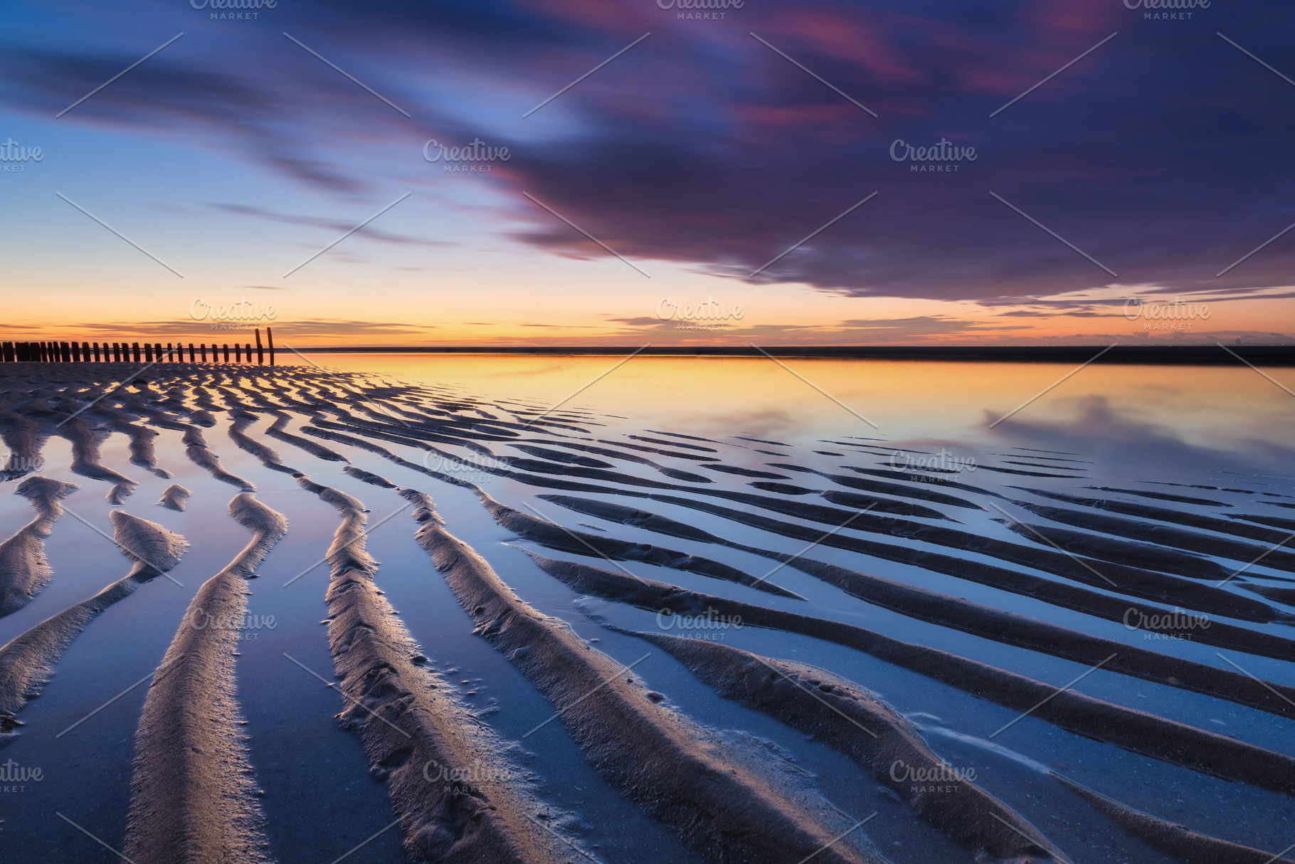 A seascape during sunset., a Nature Photo by Landscape and travel