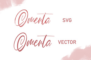 Omerta - Classy SVG Font