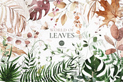 World Of Leaves. Greenery Watercolor, an Object Graphic by Khrys.art (Thumbnail 1 of 15)