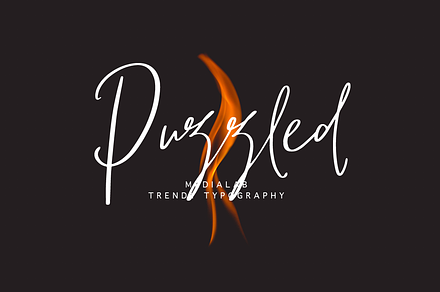 Puzzled, a Handwritten Font by supfonts