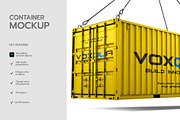 Shipping Container Mockup Template, a Cups & Container Mockup by graphypix (Thumbnail 2 of 4)