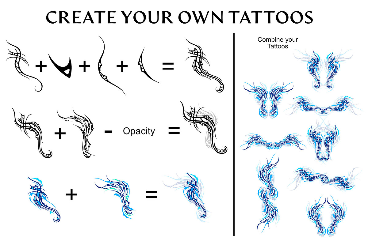 Tattoo Toolkit(Vector, PNG, Brushes), a Brush Add-On by xresch (Photo 2 of 26)
