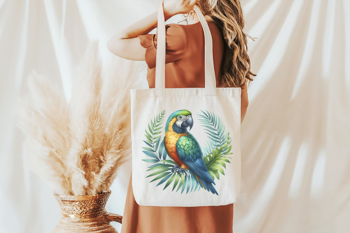 Colorful Parrot Clipart, an Illustration by Pixels.Craft (Photo 7 of 7)
