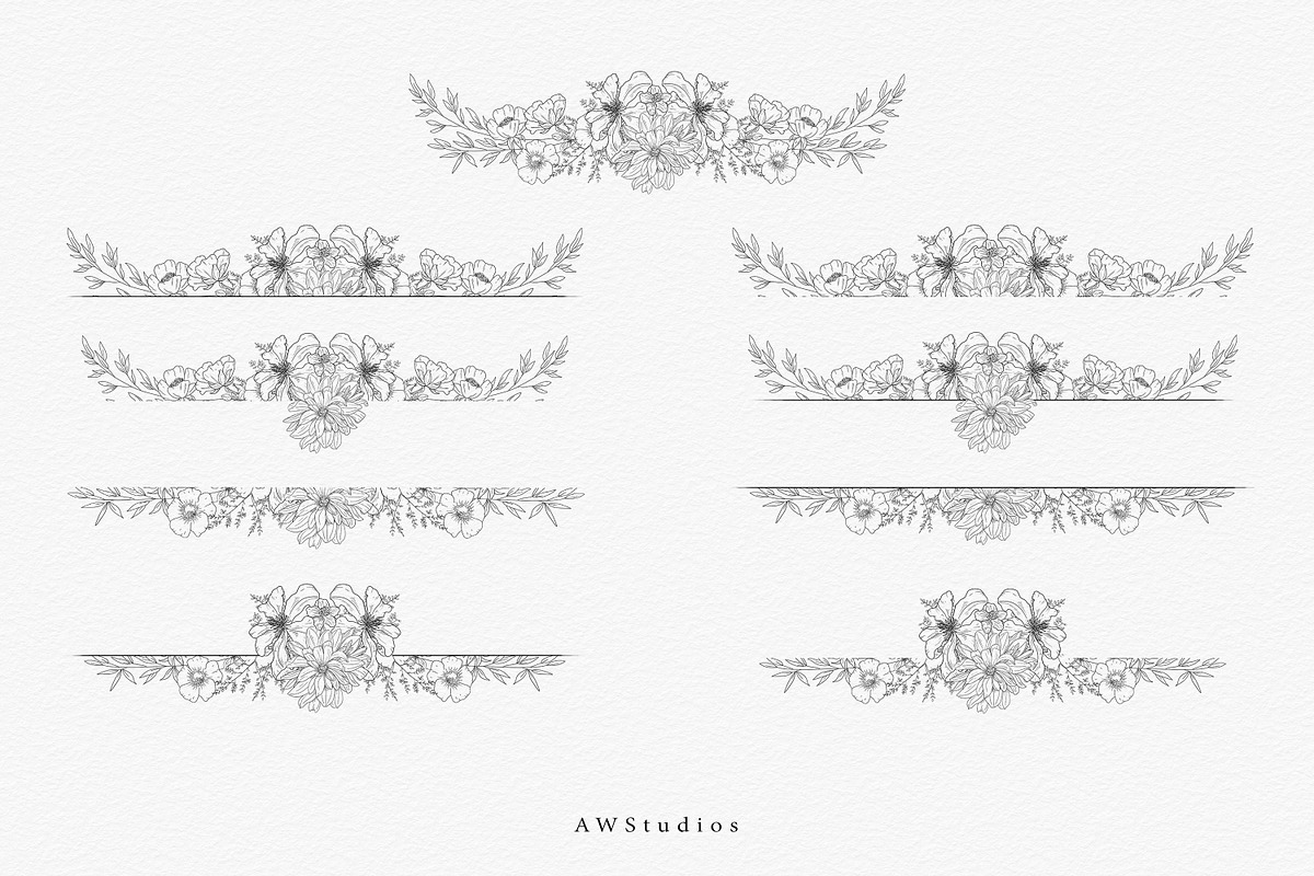 Wildflower Banner SVG, PNG, a Decorative Illustration by AW Studios (Photo 4 of 13)