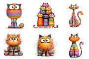 Whimsical Funny Cat, an Illustration by CreationArt (Thumbnail 2 of 5)
