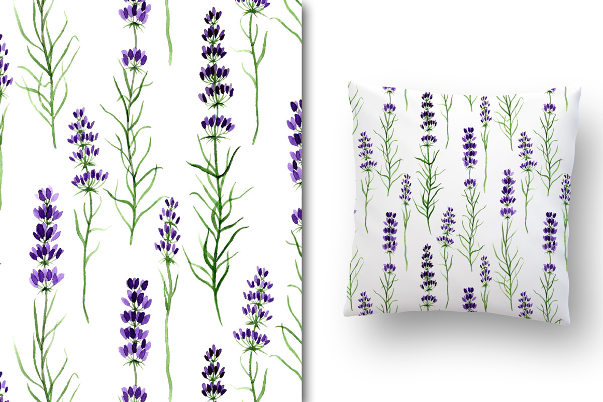 Lavender wreaths, alphabet, pattern, an Illustration by Floralis (Photo 4 of 6)