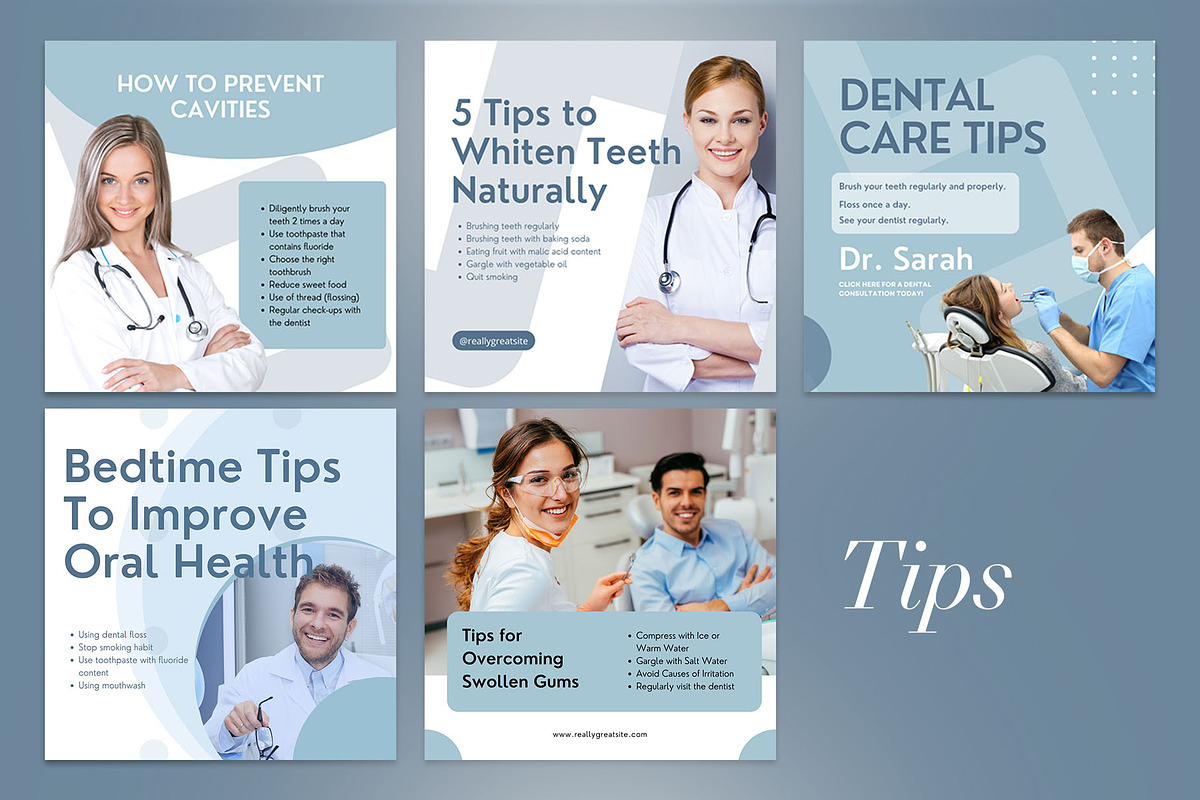 Dentist Instagram Template| CANVA, a Social Media Template by Azruca (Photo 12 of 17)