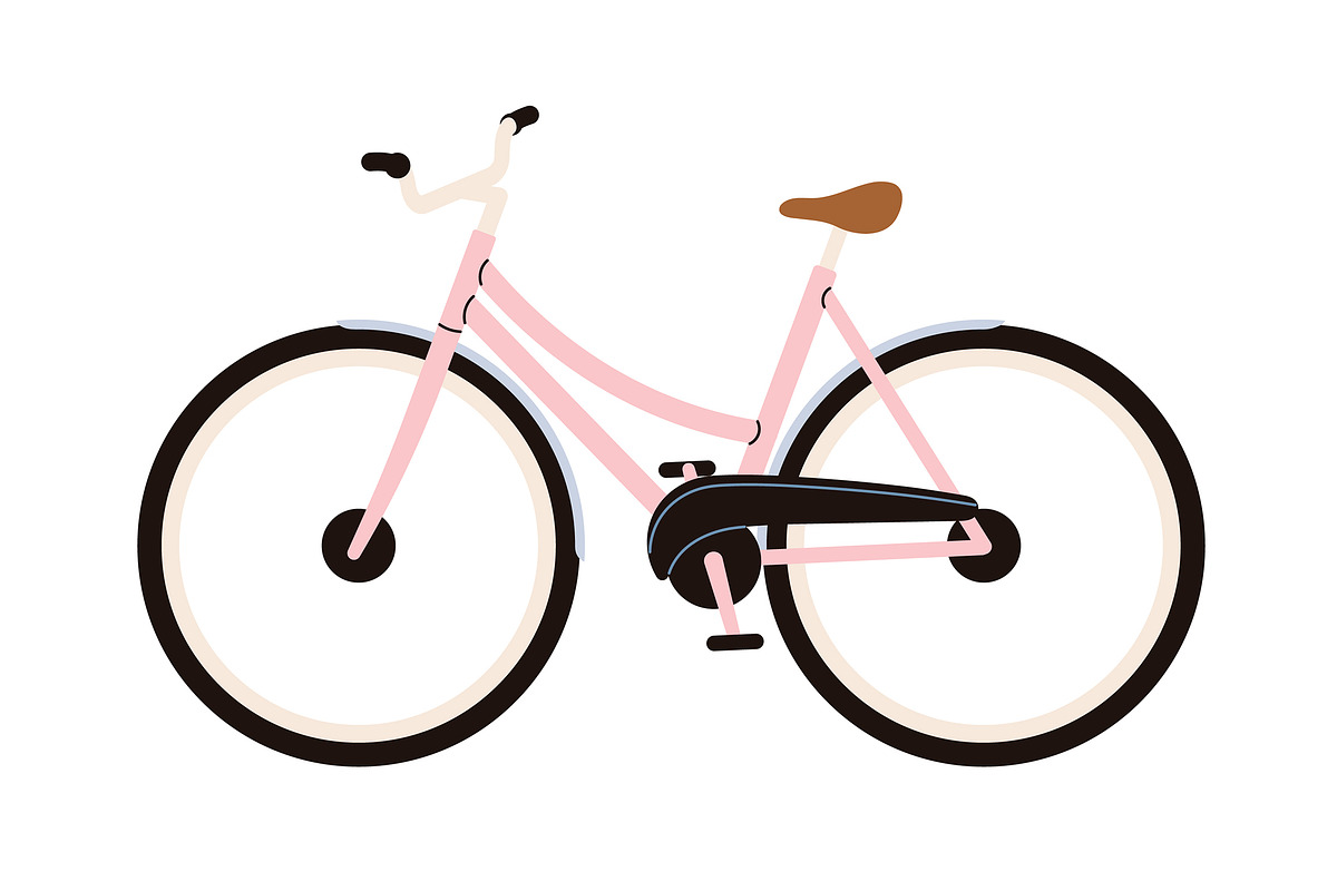 Mountain & road bikes. Bicycles set, a Transportation Illustration by Good Studio (Photo 5 of 7)