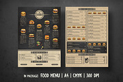 Burger Bar & Restaurant Menu, a Flyer Template by BlueRobinStudio (Thumbnail 2 of 2)