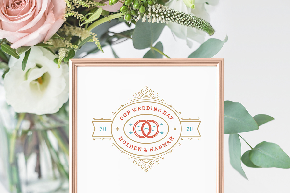 18 Wedding Logos and Badges, a Branding & Logo Template by Vasya Kobelev (Photo 11 of 15)