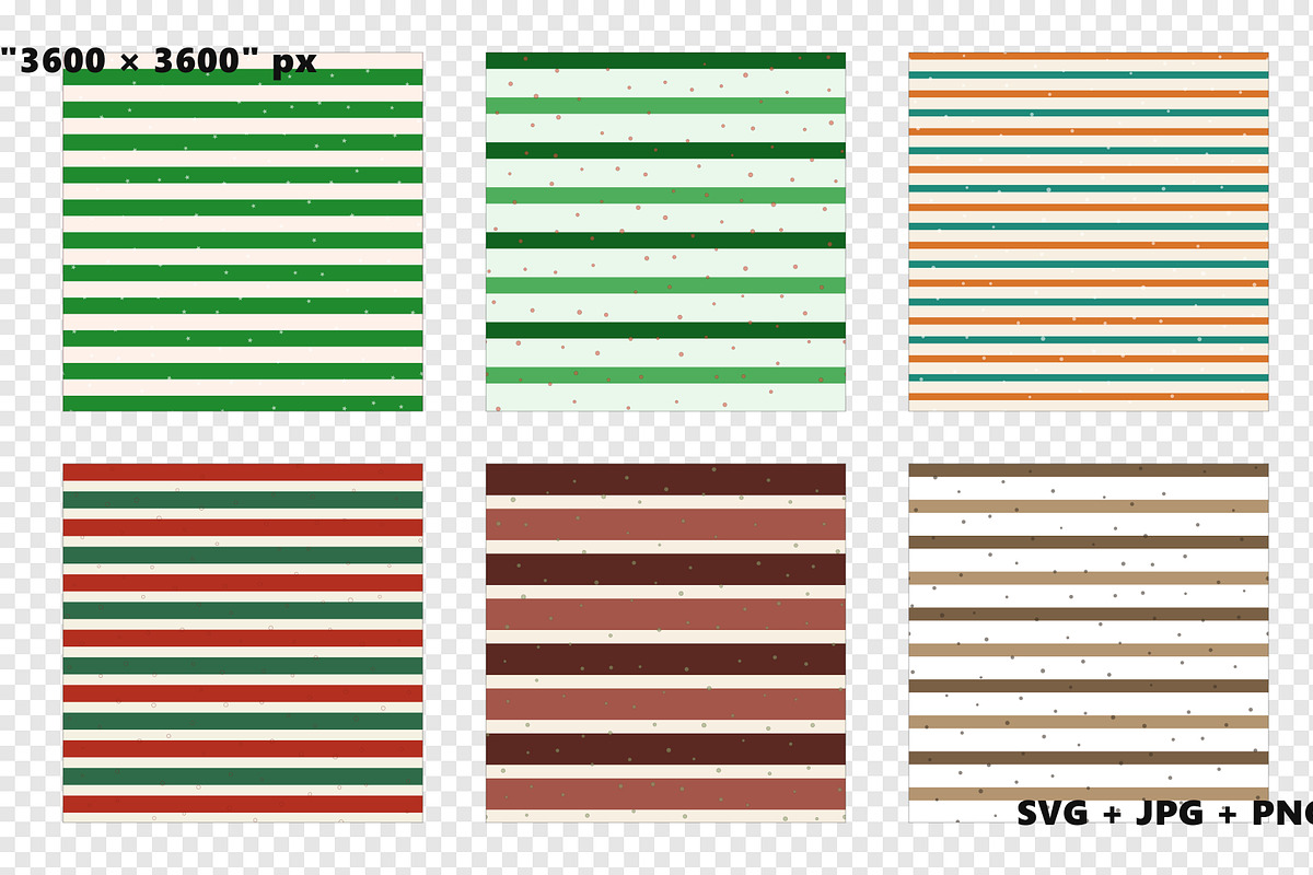 Christmas Horizontal Stripe Patterns, a Pattern Graphic by Gfx Expert Team (Photo 2 of 3)