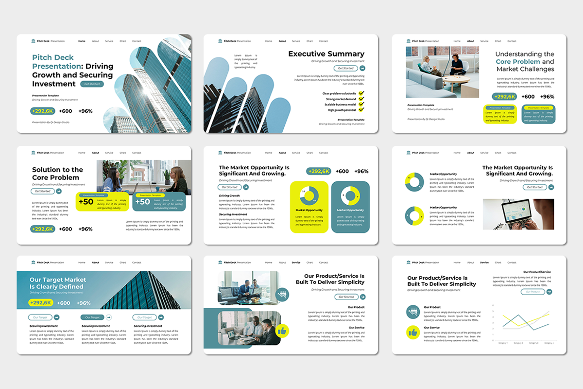 Pitch Deck - Keynote Template, a Presentation Template by QR Design Studio (Photo 2 of 3)