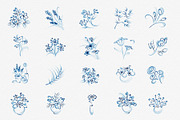 Blue Floral bundle, an Illustration by Ira Cvetnaya (Thumbnail 5 of 7)