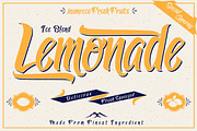 Lemonade font with 5 Badges Bonus, a Script Font by inumocca_type (Thumbnail 4 of 4)