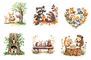 Woodland Forest Animals Friends, an Illustration by CreationArt (Thumbnail 5 of 5)