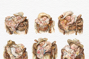 Baby Cowgirl Clipart, Baby Shower