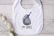 Watercolor space dreams clipart PNG, an Animal Illustration by SleptArt (Thumbnail 5 of 5)