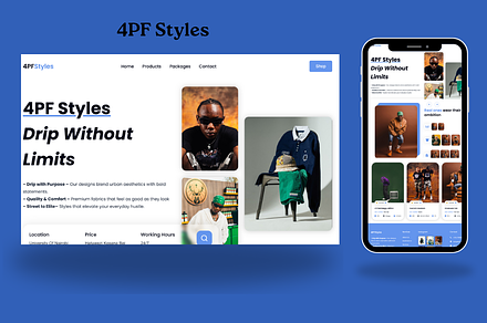 4PF Styles-Clothing Brand Template, a HTML Template by NomaTemplates