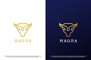 Bull Head Elegant Logo Design Icon, a Branding & Logo Template by Morvana Crew