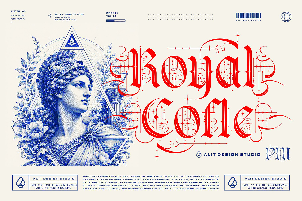 Strata magic Typeface, a Blackletter Font by alit design (Photo 3 of 17)