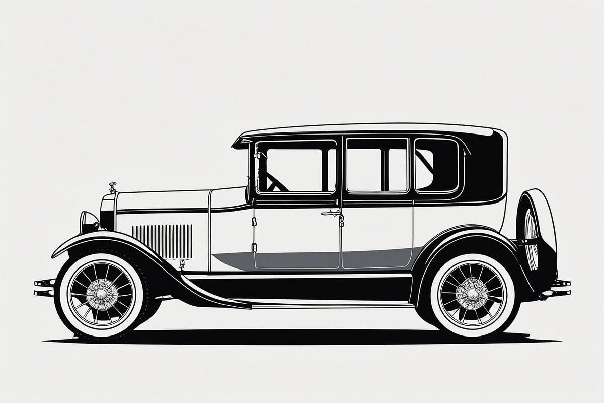 Classic Vintage Car Bundle Set, an Illustration by BIPLOB EXPERT (Photo 3 of 9)
