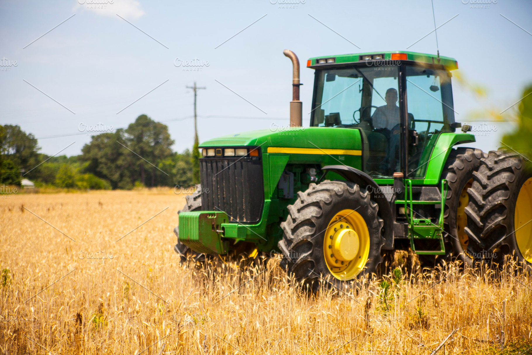 Tractor in Field, an Industrial Photo by Nefrith