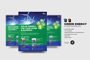 Green Energy Flyer Template, a Flyer Template by Aam360 (Thumbnail 1 of 3)