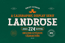 Landrose – Caligraphic Display Serif