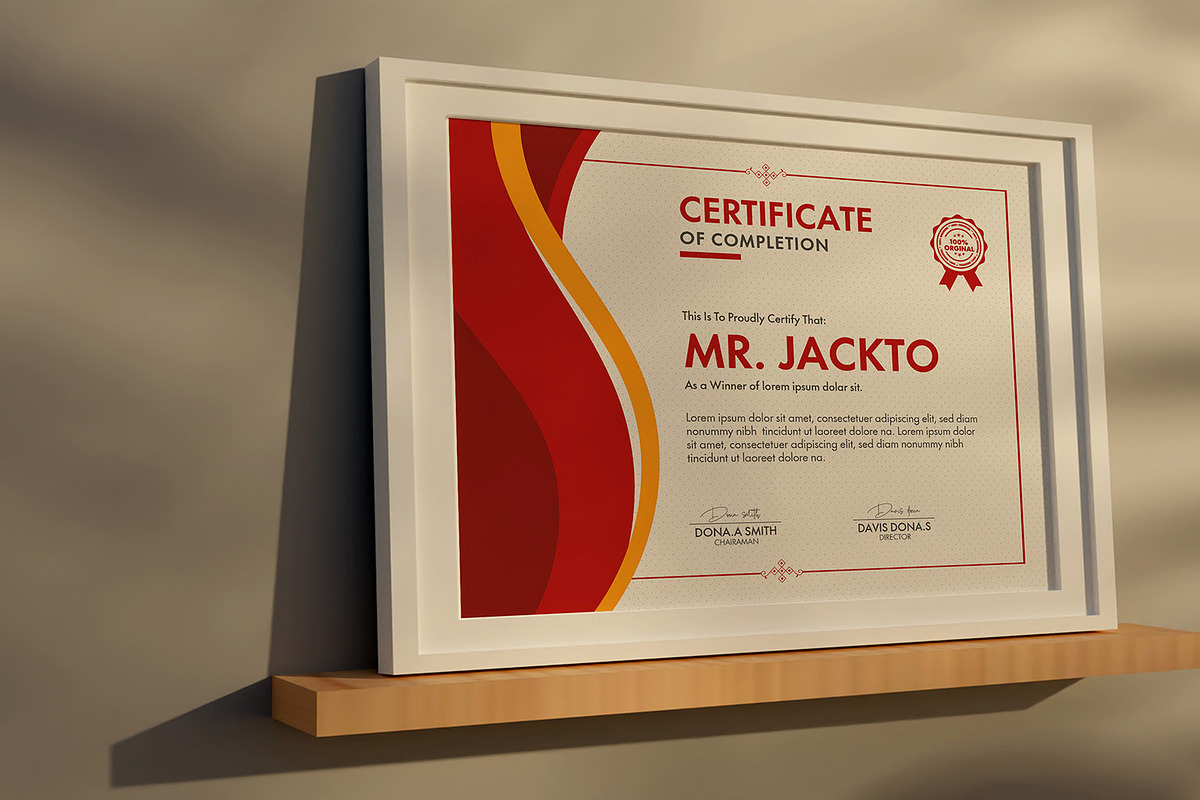 Luxury And Modern Style Certificate, a Stationery Template by MRI STUDIO (Photo 10 of 13)