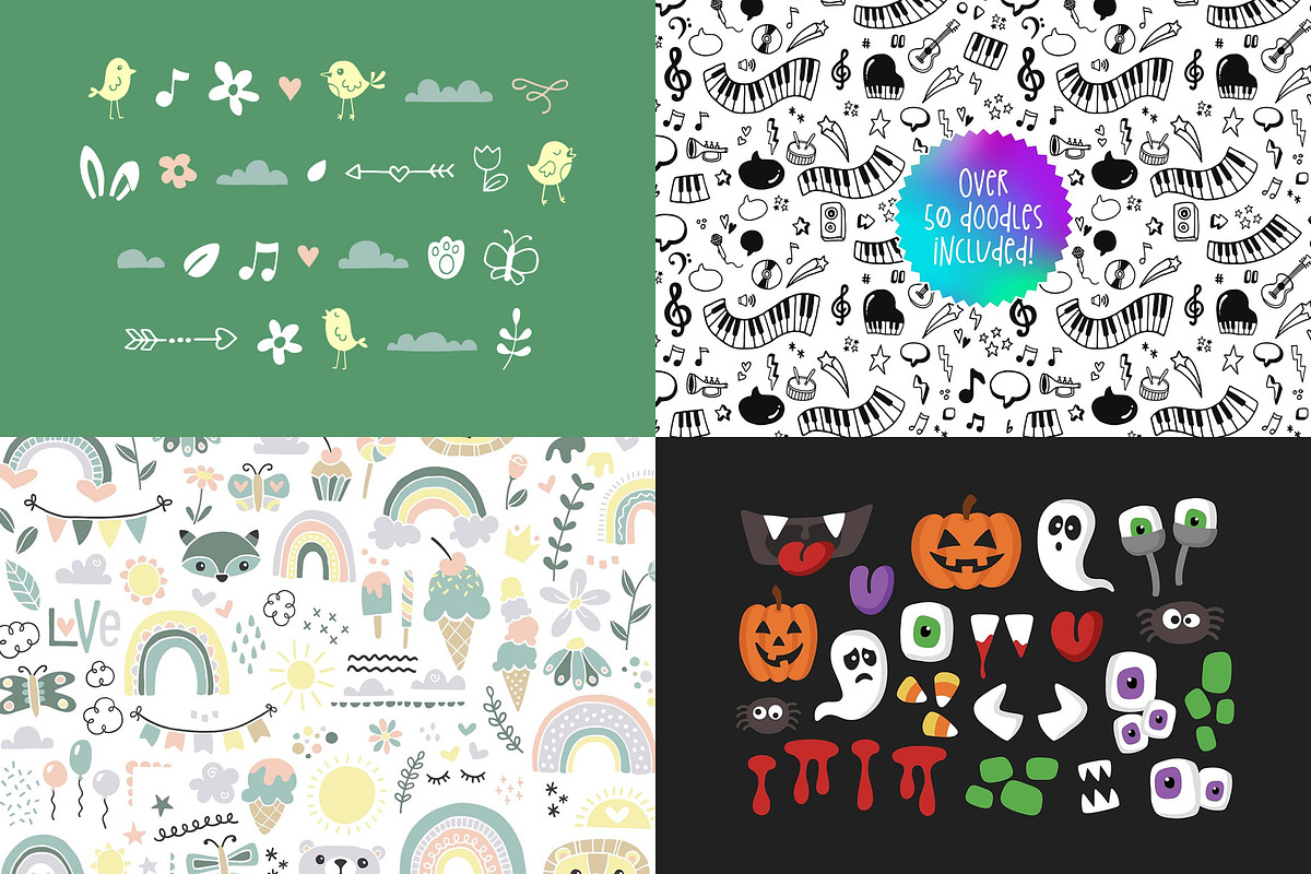 Intensely Awesome Font Pack, a Sans Serif Font by Denise Chandler (Photo 4 of 19)