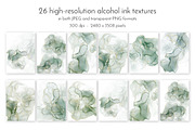 Green Alcohol Ink Collection, a Background Graphic by JT Digital Studio (Thumbnail 2 of 6)