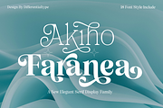 Akiho Faranea - Serif Display Family, a Serif Font by Differentialtype (Thumbnail 1 of 11)