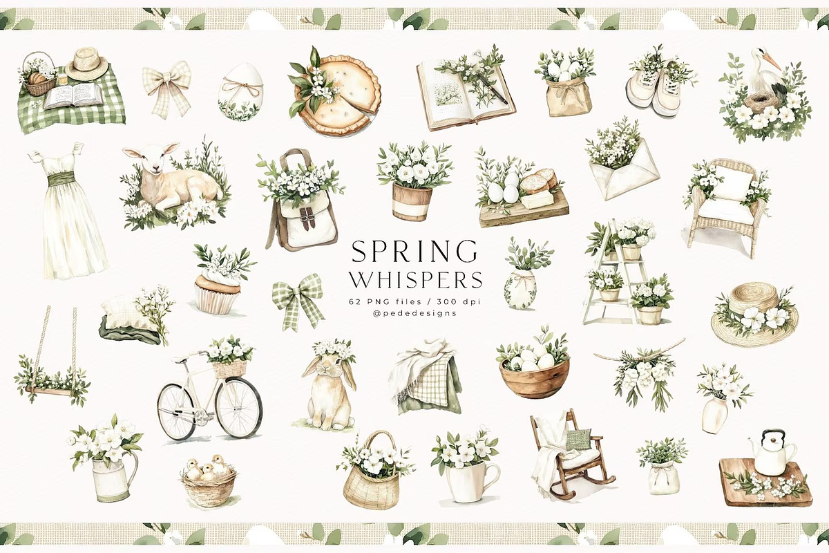Spring Whispers, a Seasonal Illustration by PeDe Designs (Photo 5 of 25)